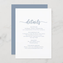 Detalhes do Casamento Dusty de Script Moderno