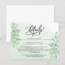 Detalhes do Casamento Elegante Moody Eucalyptus Gr