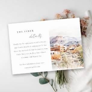 Cartão De Informações Detalhes do Casamento em Colorado Springs, Colorad