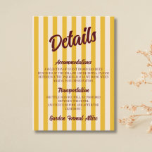 Detalhes do Casamento em Listras de Pêssego Retrô 