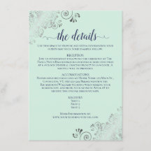 Detalhes do Casamento em Verde Menta e Azul Marinh