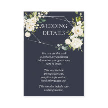 Detalhes do Casamento Floral Branco Azul-Silver