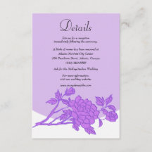 Detalhes do Casamento Floral Chic Purple