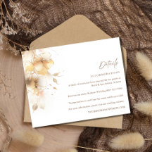Detalhes do Casamento Floral de Outono Dourado