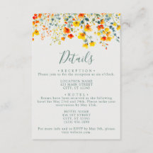 Detalhes do Casamento Floral de Verão Colorido