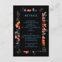 Detalhes do Casamento Floral Laranja Blooming Bota