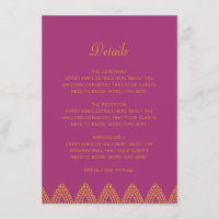 Detalhes do Casamento Hindu Mehndi - Rosa Laranja