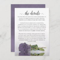 Detalhes do Casamento Lilac ou Dusty Purple Rosa