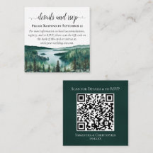 Detalhes do Casamento no Lago Tahoe & QR Code de R