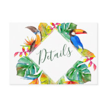 Detalhes do Casamento no Paraíso Tropical com Aves