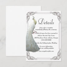 Detalhes do Casamento Pavão Branco