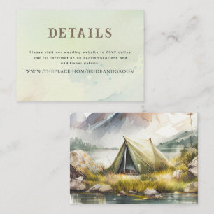 Cartão De Informações Detalhes do Casamento Pequeno
