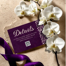 Detalhes do Casamento Roxo Mexicano código QR