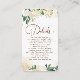 Cartão De Informações Detalhes do Casamento Rústico Country Farmhouse Fr