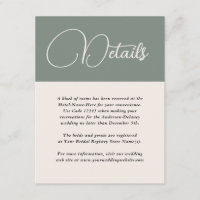 Detalhes do Casamento Verde de Simplicidade Modern