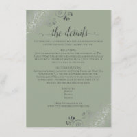Detalhes do Casamento Verde Sage Chic com Enfeites