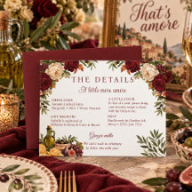 Detalhes do Chá de Noiva Burgundy Olive That's Amo