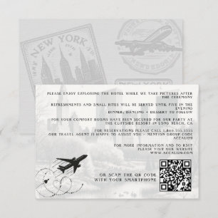 Cartão De Informações Detalhes do Passaporte da Cidade de Nova York