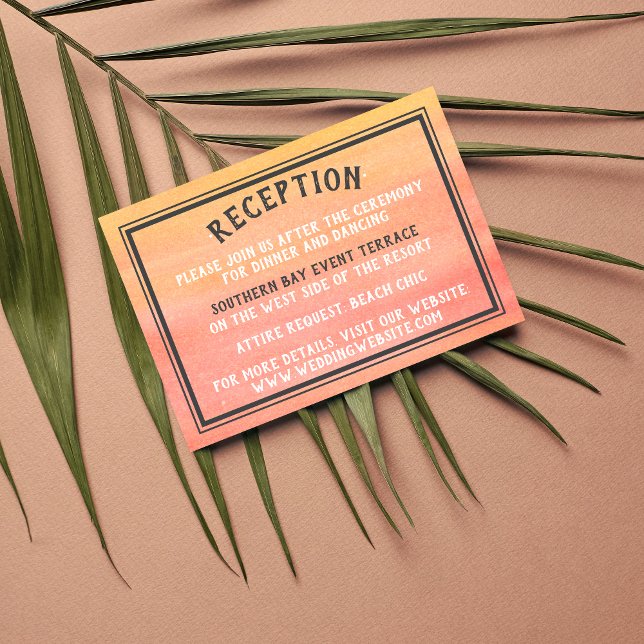 Cartão De Informações Detalhes do Sunshine Beach Destination Sunrise Sun (Criador carregado)