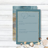 Detalhes do Teal e Casamento Dourado da Abstrato d