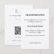Detalhes do Transporte para Casamento Sage | QR
