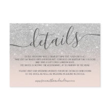 Detalhes em rosa com brilho prateado ombre em graf