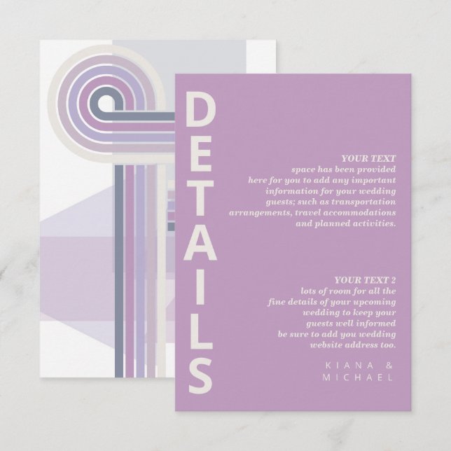 Cartão De Informações Detalhes Geométricos das Linhas Refinadas ID983 Vi (Frente/Verso)