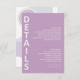 Cartão De Informações Detalhes Geométricos das Linhas Refinadas ID983 Vi