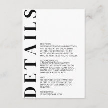 Detalhes Mínimos de Casamento