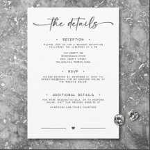 Detalhes Mínimos de Casamento do Script Branco Pre