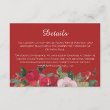 Detalhes modernos de casamento chinês floral rosa 