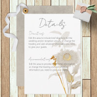 Detalhes Modernos do Neutral Tan Wildflower