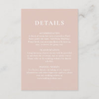 Detalhes Simples De Casamento De Blush Rosa Maciço