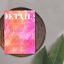 Detalhes Simples de Casamento Moderno em Rosa e La