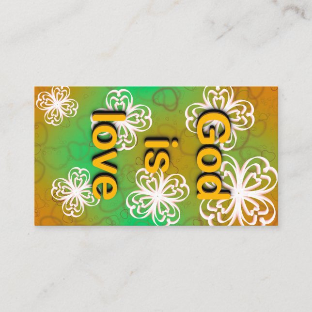 Cartão De Informações Deus é amor (Frente)