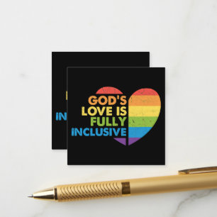 Cartão De Informações Deus Gay Cristão Lgbt