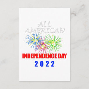 Cartão De Informações Dia da Independência Americana 2022