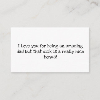 Cartão De Informações dia do pai malvado