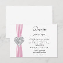 Diamond Heart Pink Ribbon