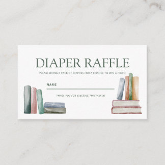 Cartão De Informações Diaper Raffle Enclosure Card
