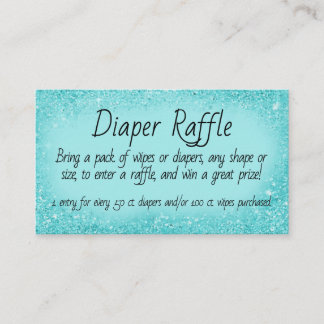 Cartão De Informações Diaper Raffle Invitation Insert