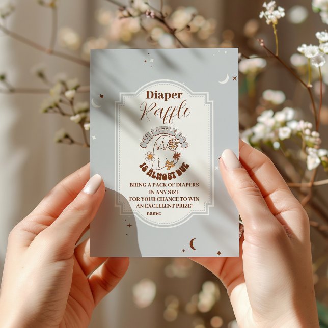 Cartão De Informações Diapper de Boo Raffle do Halloween (Criador carregado)