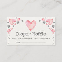 Dias de os namorados Doce Fralda Raffle Prata Rosa