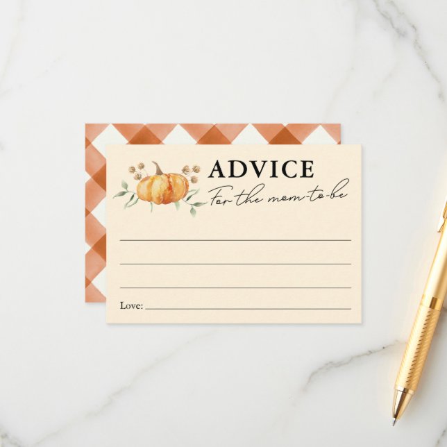 Cartão De Informações Dicas para a Mamãe no Chá de Bebê Neutro Little Pu (Frente/Verso In Situ)