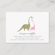 Dinossauros Raffle Chá de fraldas Rosa