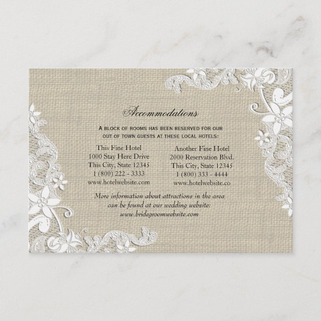 Cartão De Informações Direções de rendas e subabdominais Inserir (Frente)