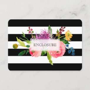 Cartão De Informações Direções PixDezines mitzvah/DIYlistras/floral