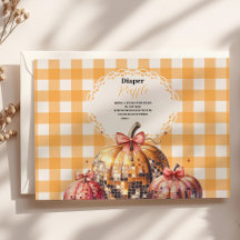 Disco Pumpkin Patch Chá de fraldas Raffle Diapper