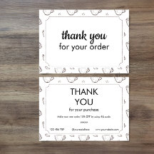Discount and Thank you Card for Small Coffee Shop