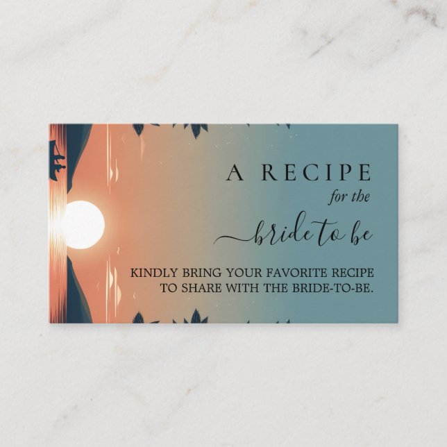 Cartão De Informações Diversão na Montanha à Beira do Lago Chás de Noiva (Frente)